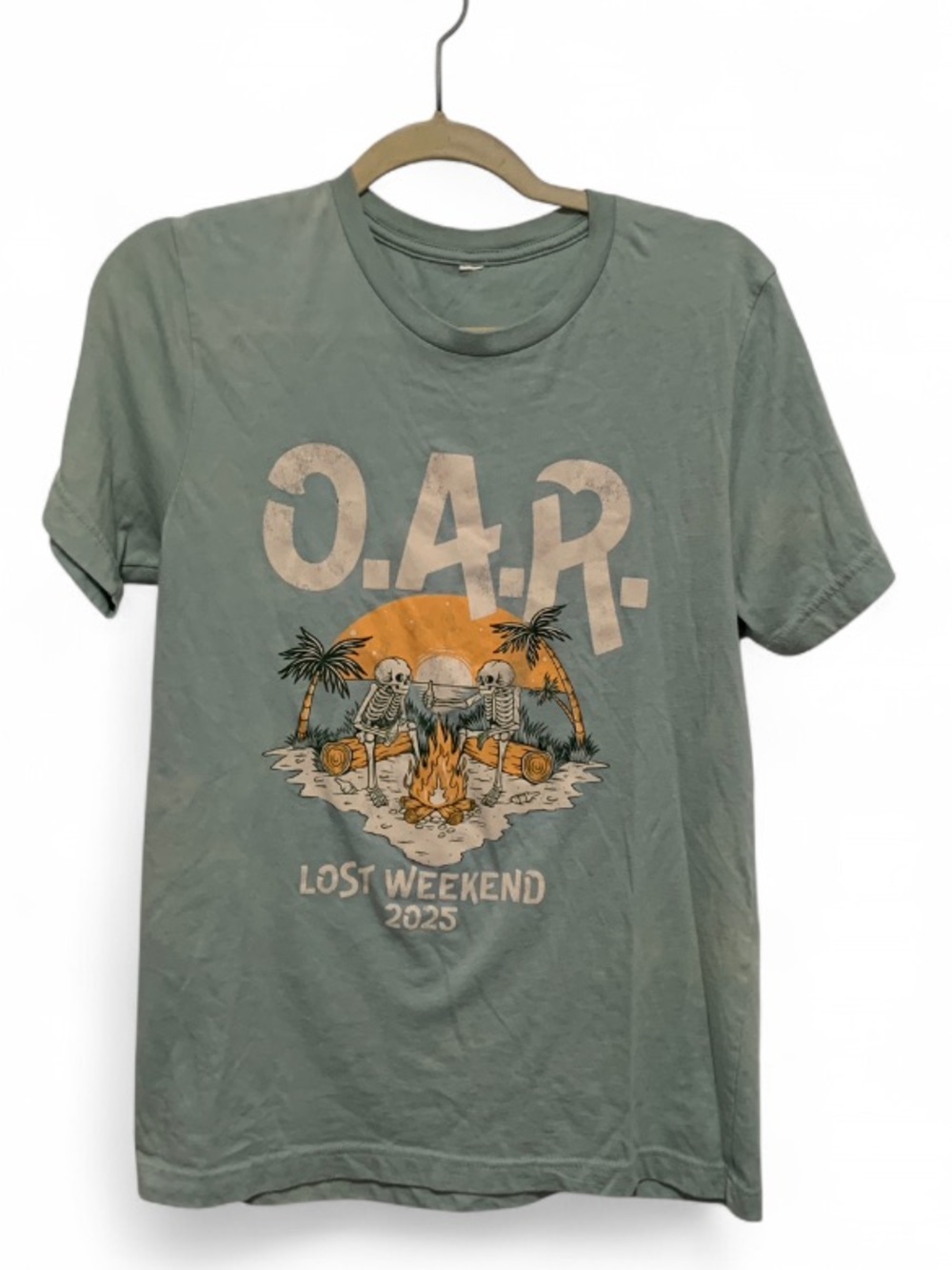 O.A.R Lost Weekend 2025 Band Graphic Tee - Sage Green